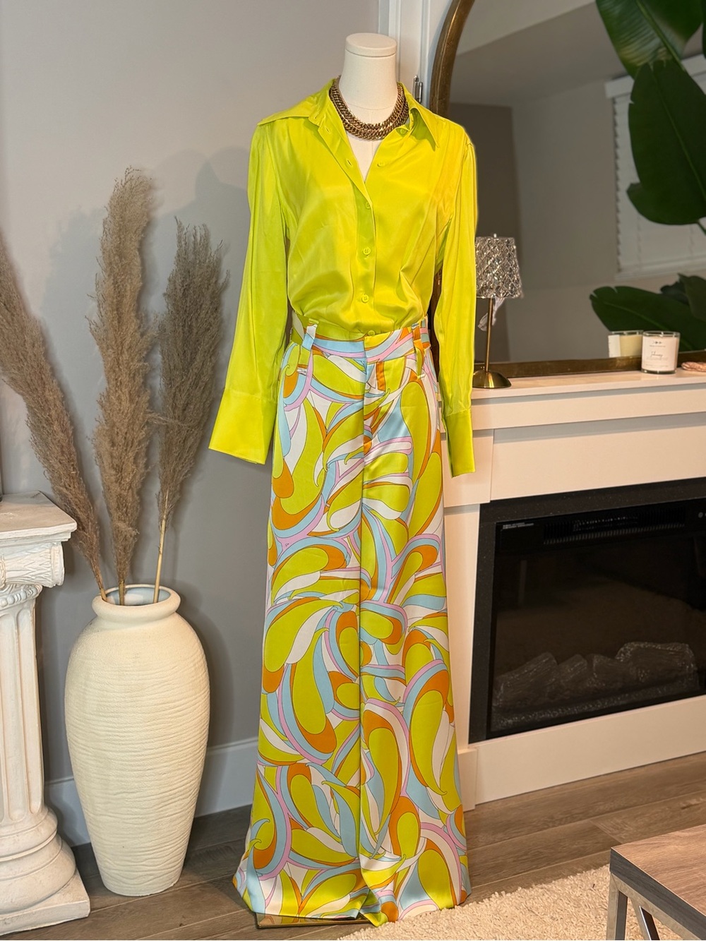ZARA Neon Yellow set